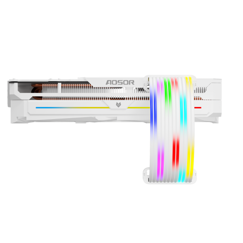 Купити Кастомний кабель для відеокарти Coolmoon 2x8 pin GPU ARGB (GPU-28-W) White - ціна в Києві, Львові, Вінниці, Хмельницькому, Франківську, Україні | інтернет-магазин TELEMART.UA фото