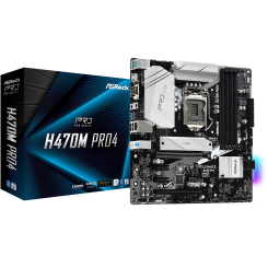 Материнская плата AsRock H470M Pro4 (s1200, Intel H470) (Восстановлено продавцом, 690337)