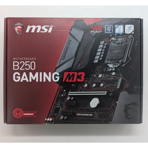 Купить Материнская плата MSI B250 GAMING M3 (s1151, Intel B250) (Восстановлено продавцом, 690685) с проверкой совместимости: обзор, характеристики, цена в Киеве, Днепре, Одессе, Харькове, Украине | интернет-магазин TELEMART.UA фото