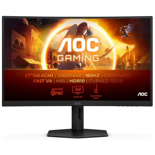 Купить Монитор AOC 27" CQ27G4X Black - цена в Харькове, Киеве, Днепре, Одессе
в интернет-магазине Telemart фото