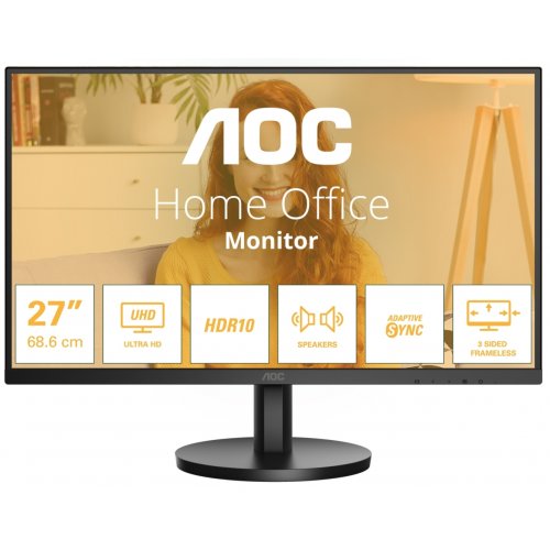 Купить Монитор AOC 27" U27B3A Black - цена в Харькове, Киеве, Днепре, Одессе
в интернет-магазине Telemart фото