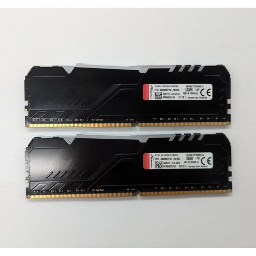 Озп HyperX DDR4 16GB (2x8GB) 3600Mhz Fury RGB (HX436C17FB3AK2/16) (Відновлено продавцем, 690865) купити з перевіркою сумісності: огляд, характеристики, ціна у Києві, Львові, Вінниці, Хмельницькому, Івано-Франківську, Україні | інтернет-магазин TELEMART.UA фото