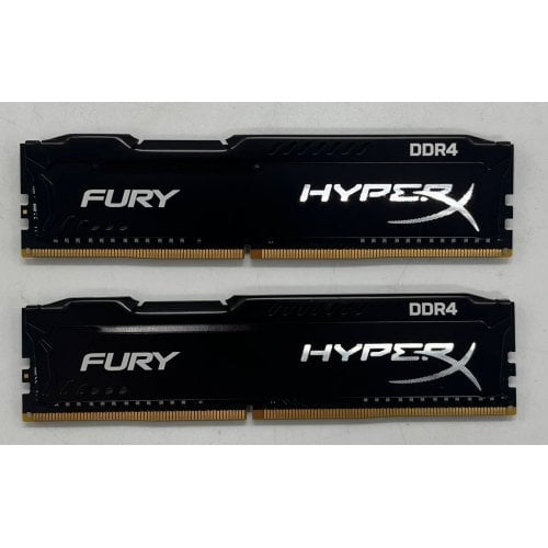 Озп Kingston DDR4 8GB (2x4GB) 2400Mhz HyperX FURY Black (HX424C15FBK2/8) (Відновлено продавцем, 691020) купити з перевіркою сумісності: огляд, характеристики, ціна у Києві, Львові, Вінниці, Хмельницькому, Івано-Франківську, Україні | інтернет-магазин TELEMART.UA фото