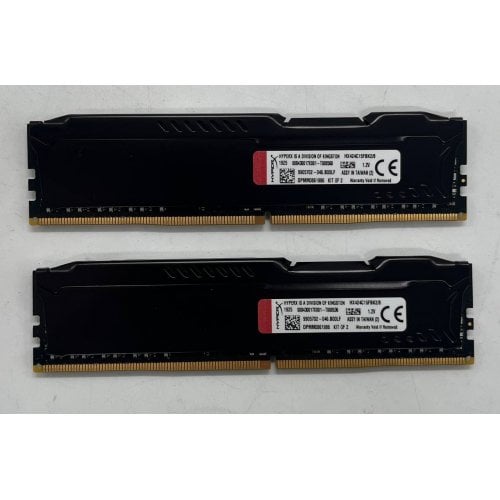 Озп Kingston DDR4 8GB (2x4GB) 2400Mhz HyperX FURY Black (HX424C15FBK2/8) (Відновлено продавцем, 691020) купити з перевіркою сумісності: огляд, характеристики, ціна у Києві, Львові, Вінниці, Хмельницькому, Івано-Франківську, Україні | інтернет-магазин TELEMART.UA фото