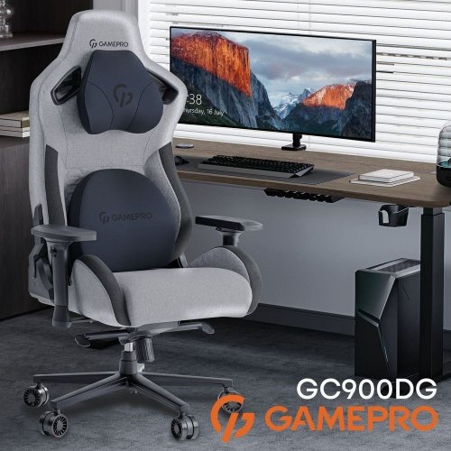 Ігрове крісло GamePro GC900 Fabric XL Dark Grey купити в Україні: Київ, Львів, Хмельницький, Тернопіль, Івано-Франківськ | Низька ціна, відгуки, характеристики від TELEMART фото