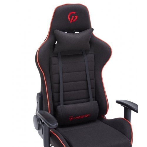 Игровое кресло GamePro GC575F Fabric L Black/Red купить в Украине: Киев, Днепр, Харьков, Одесса  | Низкая цена, отзывы, характеристики от TELEMART фото