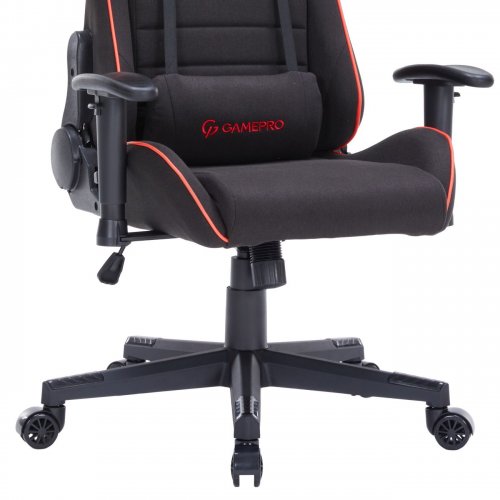 Ігрове крісло GamePro GC575F Fabric L Black/Red купити в Україні: Київ, Львів, Хмельницький, Тернопіль, Івано-Франківськ | Низька ціна, відгуки, характеристики від TELEMART фото