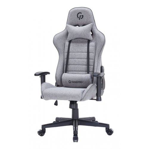 Игровое кресло GamePro GC575F Fabric L Gray купить в Украине: Киев, Днепр, Харьков, Одесса  | Низкая цена, отзывы, характеристики от TELEMART фото
