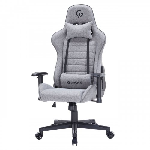 Игровое кресло GamePro GC575F Fabric L Gray купить в Украине: Киев, Днепр, Харьков, Одесса  | Низкая цена, отзывы, характеристики от TELEMART фото
