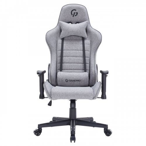 Игровое кресло GamePro GC575F Fabric L Gray купить в Украине: Киев, Днепр, Харьков, Одесса  | Низкая цена, отзывы, характеристики от TELEMART фото