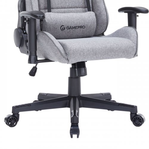 Игровое кресло GamePro GC575F Fabric L Gray купить в Украине: Киев, Днепр, Харьков, Одесса  | Низкая цена, отзывы, характеристики от TELEMART фото
