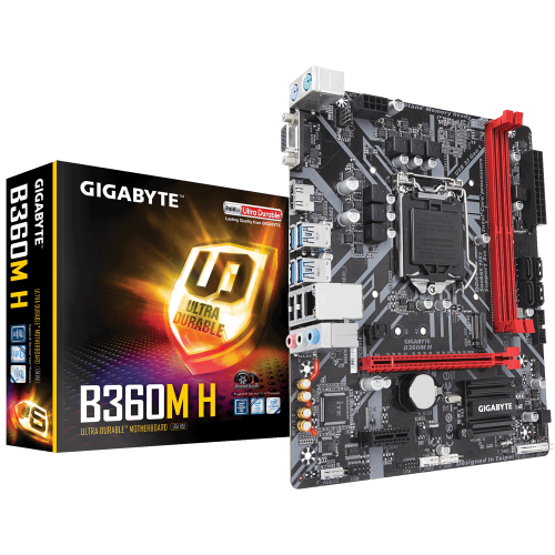 Купить Материнская плата Gigabyte B360M H (s1151-V2, Intel B360) (Восстановлено продавцом, 691507) с проверкой совместимости: обзор, характеристики, цена в Киеве, Днепре, Одессе, Харькове, Украине | интернет-магазин TELEMART.UA фото