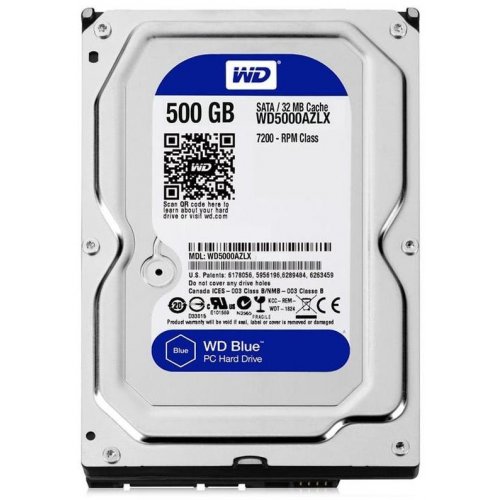 Купить Жесткий диск Western Digital Blue 500GB 32MB 3.5" (WD5000AZLX) (Восстановлено продавцом, 691528) с проверкой совместимости: обзор, характеристики, цена в Киеве, Днепре, Одессе, Харькове, Украине | интернет-магазин TELEMART.UA фото