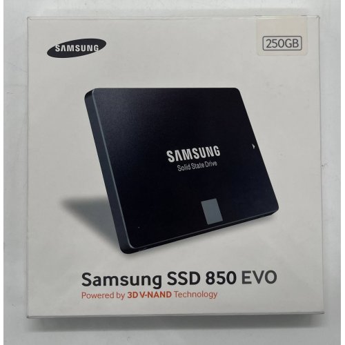 Ssd-диск Samsung 850 EVO 250GB 2.5" (MZ-75E250B) (Відновлено продавцем, 691538) купити з перевіркою сумісності: огляд, характеристики, ціна у Києві, Львові, Вінниці, Хмельницькому, Івано-Франківську, Україні | інтернет-магазин TELEMART.UA фото