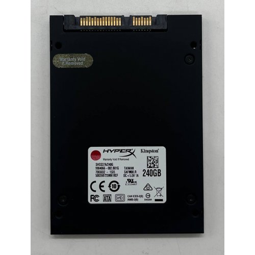 Купить Ssd-диск Kingston HyperX Savage 240GB 2.5" (SHSS37A/240G) (Восстановлено продавцом, 691539) с проверкой совместимости: обзор, характеристики, цена в Киеве, Днепре, Одессе, Харькове, Украине | интернет-магазин TELEMART.UA фото