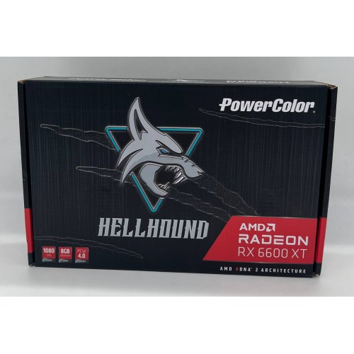 Купить Видеокарта PowerColor Radeon RX 6600 XT Hellhound 8192MB (AXRX 6600XT 8GBD6-3DHL/OC) (Восстановлено продавцом, 691544) с проверкой совместимости: обзор, характеристики, цена в Киеве, Днепре, Одессе, Харькове, Украине | интернет-магазин TELEMART.UA фото