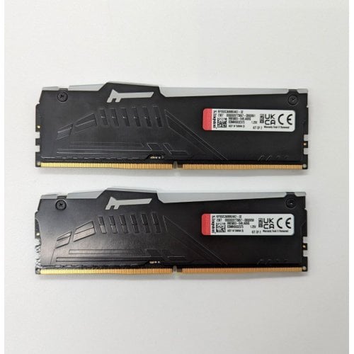 Купить Озу Kingston DDR5 32GB (2x16GB) 5200Mhz FURY Beast RGB (KF552C36BBEAK2-32) (Восстановлено продавцом, 691880) с проверкой совместимости: обзор, характеристики, цена в Киеве, Днепре, Одессе, Харькове, Украине | интернет-магазин TELEMART.UA фото