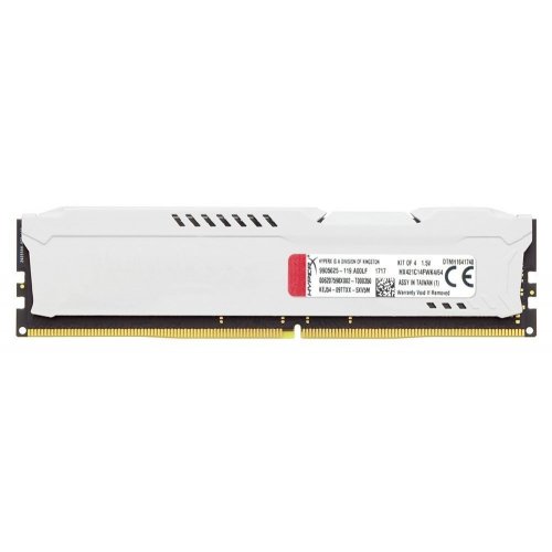 Продать ОЗУ Kingston DDR4 64GB (4x16GB) 2133Mhz HyperX Fury White (HX421C14FWK4/64) по Trade-In интернет-магазине Телемарт - Киев, Днепр, Украина фото