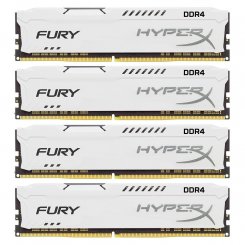 ОЗП Kingston DDR4 64GB (4x16GB) 2400Mhz HyperX Fury White (HX424C15FWK4/64)