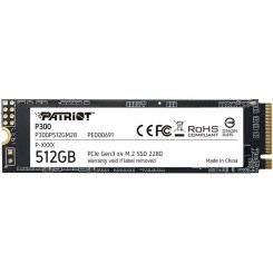 Уцінка ssd-диск Patriot P300 512GB M.2 (2280 PCI-E) NVMe x4 (P300P512GM28) (Пошкоджено пакування, 692109)