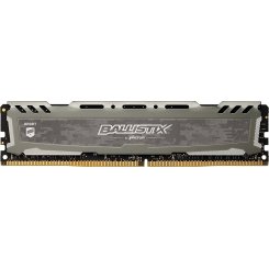 ОЗУ Crucial DDR4 8GB 2400Mhz Ballistix Sport LT Gray (BLS8G4D240FSBK)