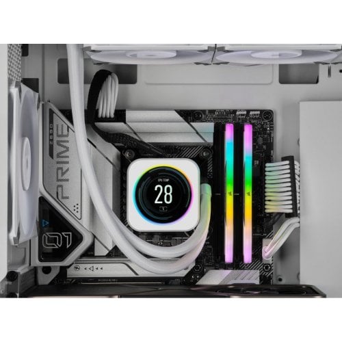 Купить ОЗУ Corsair DDR5 32GB (2x16GB) 5200Mhz Vengeance RGB White (CMH32GX5M2B5200C40W) с проверкой совместимости: обзор, характеристики, цена в Киеве, Днепре, Одессе, Харькове, Украине | интернет-магазин TELEMART.UA фото