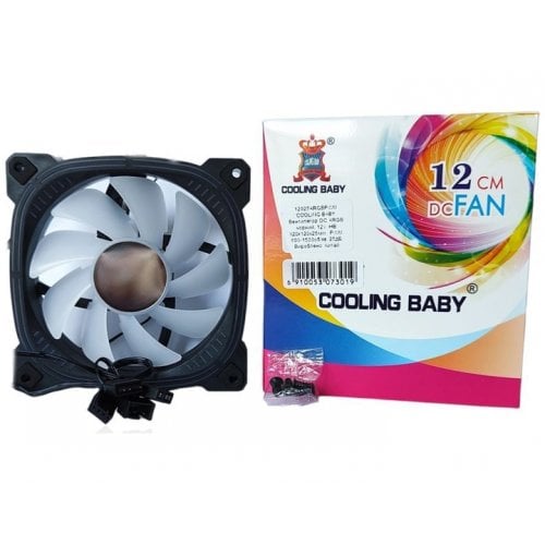 Купить Кулер для корпуса Cooling Baby 12025ARGBPWM Black с проверкой совместимости: обзор, характеристики, цена в Киеве, Днепре, Одессе, Харькове, Украине | интернет-магазин TELEMART.UA фото