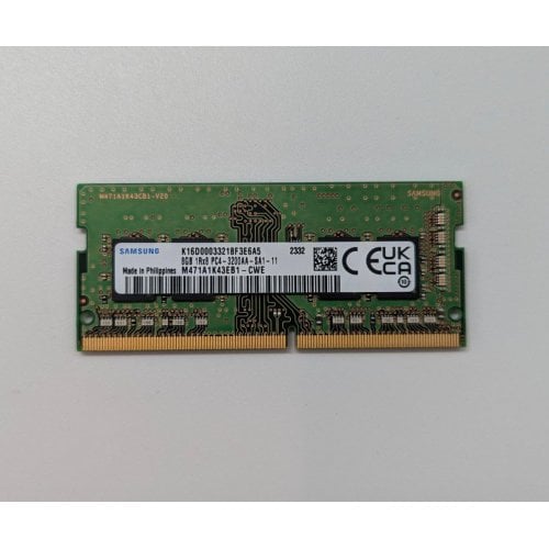 Купить Озу Samsung SODIMM DDR4 8GB 3200Mhz (M471A1K43EB1-CWE) OEM (Восстановлено продавцом, 692510) с проверкой совместимости: обзор, характеристики, цена в Киеве, Днепре, Одессе, Харькове, Украине | интернет-магазин TELEMART.UA фото