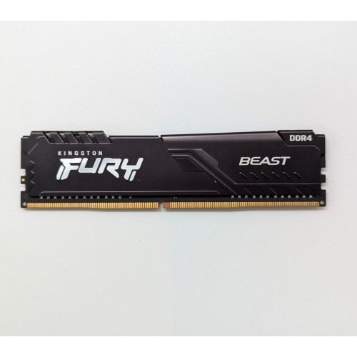 Купить Озу Kingston DDR4 8GB 3200Mhz FURY Beast Black (KF432C16BB/8) (Восстановлено продавцом, 692542) с проверкой совместимости: обзор, характеристики, цена в Киеве, Днепре, Одессе, Харькове, Украине | интернет-магазин TELEMART.UA фото