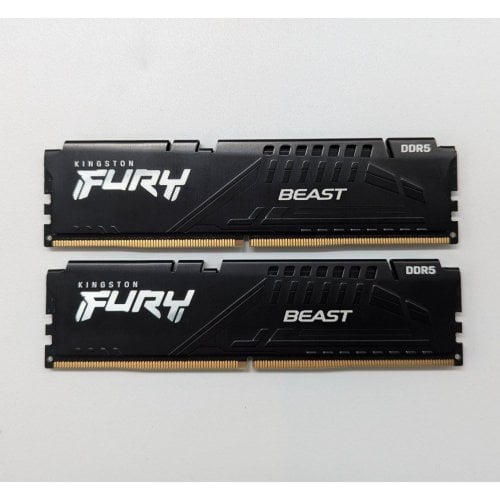 Купить Озу Kingston DDR5 16GB (2x8GB) 6000Mhz FURY Beast (KF560C36BBEK2-16) (Восстановлено продавцом, 692546) с проверкой совместимости: обзор, характеристики, цена в Киеве, Днепре, Одессе, Харькове, Украине | интернет-магазин TELEMART.UA фото