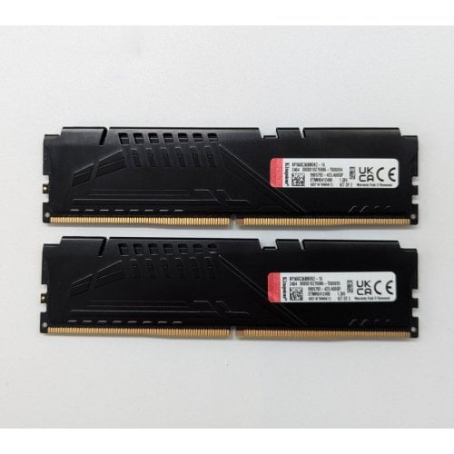 Купить Озу Kingston DDR5 16GB (2x8GB) 6000Mhz FURY Beast (KF560C36BBEK2-16) (Восстановлено продавцом, 692546) с проверкой совместимости: обзор, характеристики, цена в Киеве, Днепре, Одессе, Харькове, Украине | интернет-магазин TELEMART.UA фото