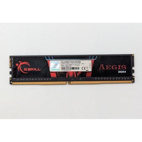 Купить Озу G.Skill DDR4 8GB 3000Mhz Aegis (F4-3000C16S-8GISB) (Восстановлено продавцом, 692606) с проверкой совместимости: обзор, характеристики, цена в Киеве, Днепре, Одессе, Харькове, Украине | интернет-магазин TELEMART.UA фото