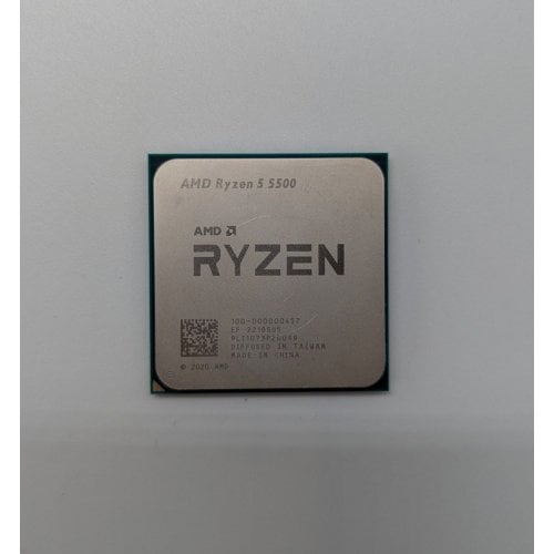 Процесор AMD Ryzen 5 5500 3.6(4.2)GHz 16MB sAM4 Box (100-100000457BOX) (Відновлено продавцем, 692624) купити з перевіркою сумісності: огляд, характеристики, ціна у Києві, Львові, Вінниці, Хмельницькому, Івано-Франківську, Україні | інтернет-магазин TELEMART.UA фото