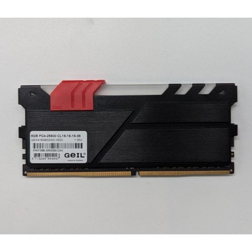 Купить Озу Geil DDR4 8GB 3200Mhz EVO X RGB (GEX48GB3200C16DC) (Восстановлено продавцом, 692800) с проверкой совместимости: обзор, характеристики, цена в Киеве, Днепре, Одессе, Харькове, Украине | интернет-магазин TELEMART.UA фото