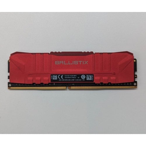 Озп Crucial DDR4 8GB 3200Mhz Ballistix Red (BL8G32C16U4R) (Відновлено продавцем, 692804) купити з перевіркою сумісності: огляд, характеристики, ціна у Києві, Львові, Вінниці, Хмельницькому, Івано-Франківську, Україні | інтернет-магазин TELEMART.UA фото