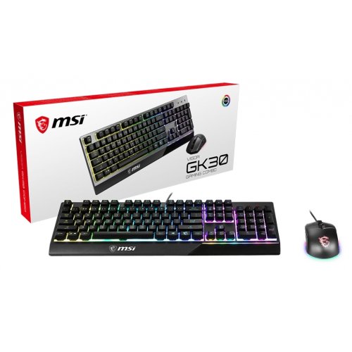 Купити Ігровий комплект MSI VIGOR GK30 COMBO Black - ціна в Києві, Львові, Вінниці, Хмельницькому, Франківську, Україні | інтернет-магазин TELEMART.UA фото