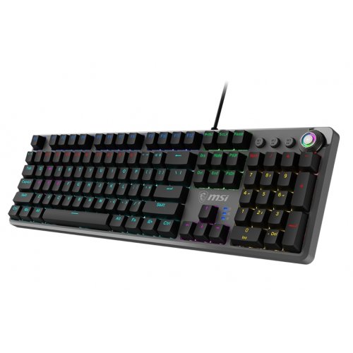 Купити Клавіатура MSI FORGE GK310 Mechanical Red Switches Black - ціна в Києві, Львові, Вінниці, Хмельницькому, Франківську, Україні | інтернет-магазин TELEMART.UA фото