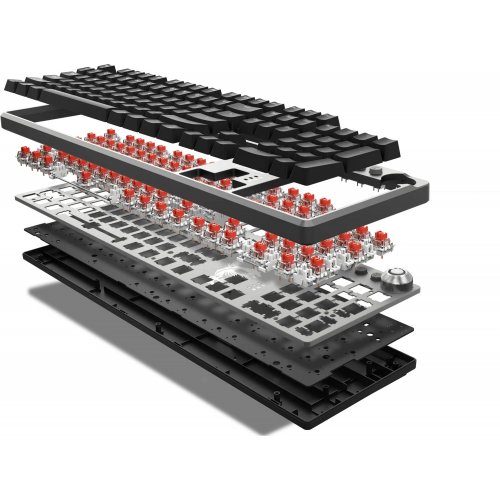 Купити Клавіатура MSI FORGE GK310 Mechanical Red Switches Black - ціна в Києві, Львові, Вінниці, Хмельницькому, Франківську, Україні | інтернет-магазин TELEMART.UA фото