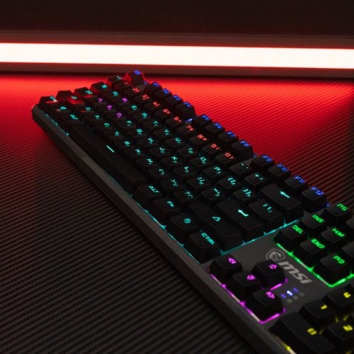 Фото Клавиатура MSI FORGE GK310 Mechanical Red Switches Black
