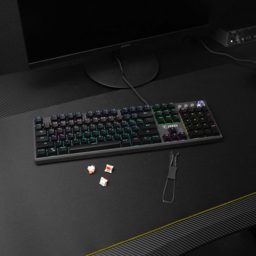 Фото Клавиатура MSI FORGE GK310 Mechanical Red Switches Black