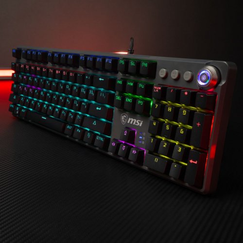 Фото Клавиатура MSI FORGE GK310 Mechanical Red Switches Black