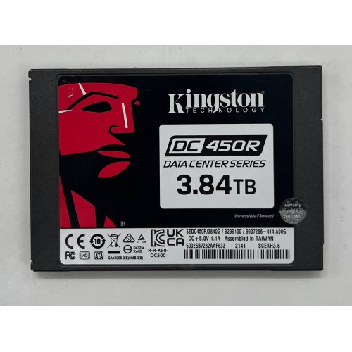 Купить Ssd-диск Kingston DC450R 3D TLC NAND 3.84TB 2.5" (SEDC450R/3840G) (Восстановлено продавцом, 693276) с проверкой совместимости: обзор, характеристики, цена в Киеве, Днепре, Одессе, Харькове, Украине | интернет-магазин TELEMART.UA фото