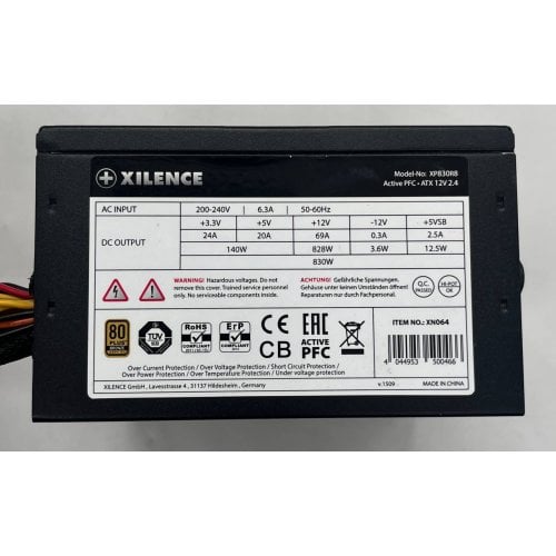 Купить Блок питания Xilence Performance A+ 830W (XP830R8) (Восстановлено продавцом, 693292) с проверкой совместимости: обзор, характеристики, цена в Киеве, Днепре, Одессе, Харькове, Украине | интернет-магазин TELEMART.UA фото