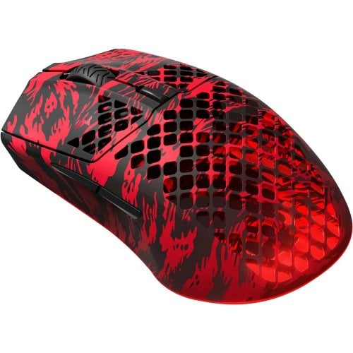 Купити Миша SteelSeries Aerox 3 Wireless RGB Faze Clan Edition (62609) Red/Black - ціна в Києві, Львові, Вінниці, Хмельницькому, Франківську, Україні | інтернет-магазин TELEMART.UA фото