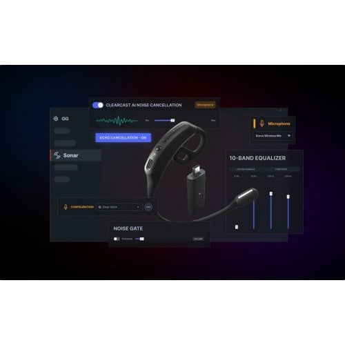 Купить Микрофон SteelSeries Arena Wireless Mic для Arena 7/9 (61591) Black - цена в Харькове, Киеве, Днепре, Одессе
в интернет-магазине Telemart фото