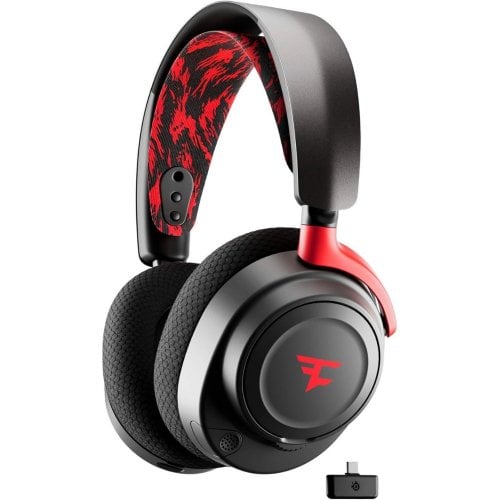 Купити Навушники SteelSeries Arctis Nova 7 Wireless Faze Clan (61556) Black/Red - ціна в Києві, Львові, Вінниці, Хмельницькому, Франківську, Україні | інтернет-магазин TELEMART.UA фото