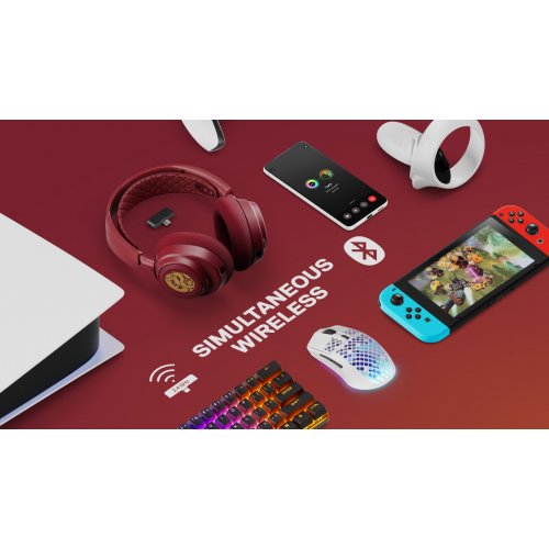 Купити Навушники SteelSeries Arctis Nova 7 Wireless Dragon Edition (61557) Red - ціна в Києві, Львові, Вінниці, Хмельницькому, Франківську, Україні | інтернет-магазин TELEMART.UA фото