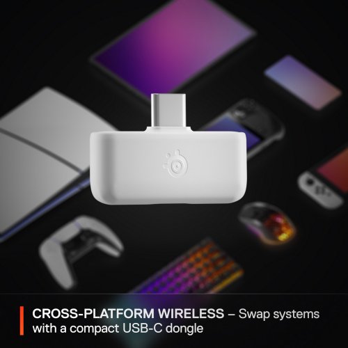 Купити Навушники SteelSeries Arctis Nova 5 Wireless MultiPlatform (61671) White - ціна в Києві, Львові, Вінниці, Хмельницькому, Франківську, Україні | інтернет-магазин TELEMART.UA фото