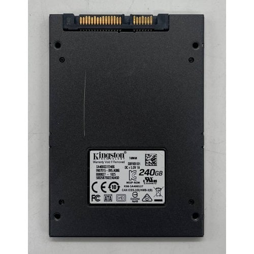 Купить Ssd-диск Kingston SSDNow A400 TLC 240GB 2.5'' (SA400S37/240G) (Восстановлено продавцом, 693634) с проверкой совместимости: обзор, характеристики, цена в Киеве, Днепре, Одессе, Харькове, Украине | интернет-магазин TELEMART.UA фото