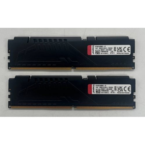 Купить Озу Kingston DDR5 32GB (2x16GB) 6000Mhz FURY Beast Black (KF560C40BBK2-32) (Восстановлено продавцом, 693670) с проверкой совместимости: обзор, характеристики, цена в Киеве, Днепре, Одессе, Харькове, Украине | интернет-магазин TELEMART.UA фото